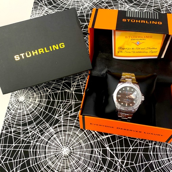 Stuhrling Depthmaster Men's Swiss Automatic Watch - Picture 2 of 16